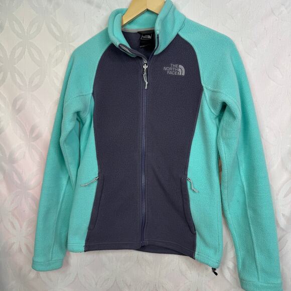 The North Face ISADORA Zip Jacket Womens Fleece Blue Grey Size XS - Picture 2 of 7